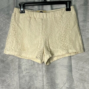 Girl Revolution Lace Overlay Short Shorts - size Medium